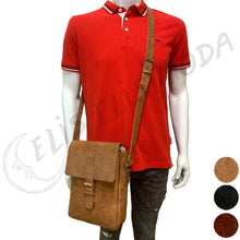 Cargar imagen en el visor de la galería, BANDOLERA CUERO RIGIDO GRANDE "JONES"