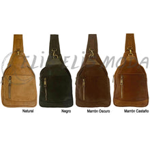 Cargar imagen en el visor de la galería, BANDOLERA CUERO CRUZADA "ZUERA"