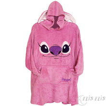 Cargar imagen en el visor de la galería, Bata Manta Adulto - Diseño Ángel de Stitch