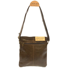 Cargar imagen en el visor de la galería, BANDOLERA CUERO PULIDO "JAEN" café