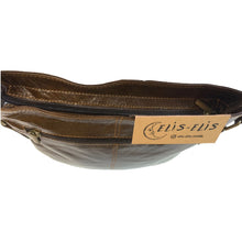 Cargar imagen en el visor de la galería, BANDOLERA CUERO PULIDO "JAEN" café