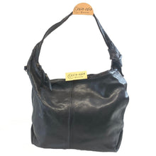 Cargar imagen en el visor de la galería, BOLSO GRANDE HOMBRO PIEL NOBLE "VESUBIO NEGRO"
