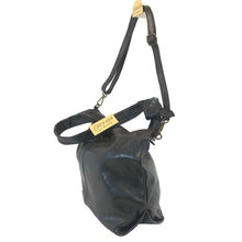 Cargar imagen en el visor de la galería, BOLSO GRANDE HOMBRO PIEL NOBLE "VESUBIO NEGRO"