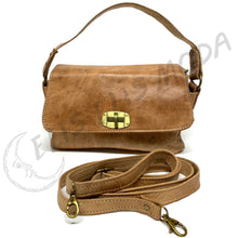 Cargar imagen en el visor de la galería, BOLSO CUERO DE MANO PEQUEÑO O BANDOLERA "ACORDEÓN PEQUEÑOS (S)"