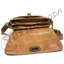 Cargar imagen en el visor de la galería, BOLSO CUERO DE MANO PEQUEÑO O BANDOLERA "ACORDEÓN PEQUEÑOS (S)"