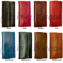Cargar imagen en el visor de la galería, CARTERA CUERO GRANDE "MILÁN"