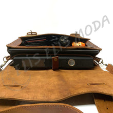 Cargar imagen en el visor de la galería, MALETÍN CUERO GRANDE "OLD SCHOOL"