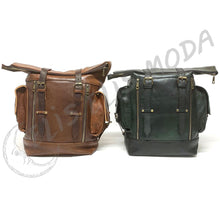 Cargar imagen en el visor de la galería, MOCHILA CUERO GRANDE "ALDEIRE"