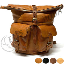 Cargar imagen en el visor de la galería, MOCHILA CUERO GRANDE "GUADIX"