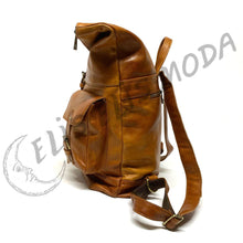 Cargar imagen en el visor de la galería, MOCHILA CUERO GRANDE "GUADIX"