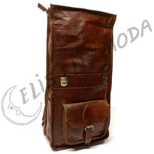 Cargar imagen en el visor de la galería, MOCHILA CUERO MEDIANA "CAZORLA"