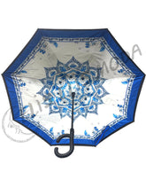 Cargar imagen en el visor de la galería, PARAGUAS INVERTIDO "VÁNDALA AZUL"
