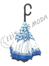 Cargar imagen en el visor de la galería, PARAGUAS INVERTIDO "VÁNDALA AZUL"