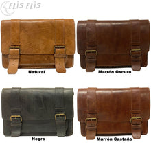 Cargar imagen en el visor de la galería, Maletín Mochila grande de Cuero "OLD SCHOOL"

