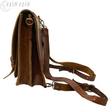 Cargar imagen en el visor de la galería, Maletín Mochila grande de Cuero "OLD SCHOOL"
