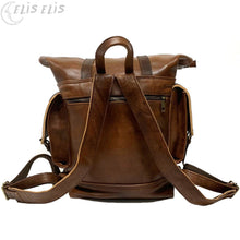 Cargar imagen en el visor de la galería, Mochila grande de Cuero "ALDEIRE"
