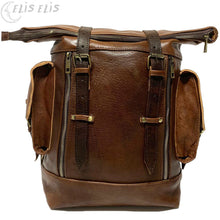 Cargar imagen en el visor de la galería, Mochila grande de Cuero "ALDEIRE"
