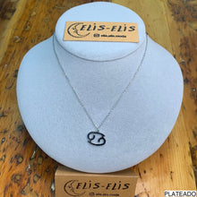 Cargar imagen en el visor de la galería, COLLAR ACERO &quot;CANCER&quot; plateado o dorado
