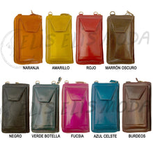 Cargar imagen en el visor de la galería, PORTAMÓVIL CUERO CON CARTERA &quot;BERLÍN&quot;
